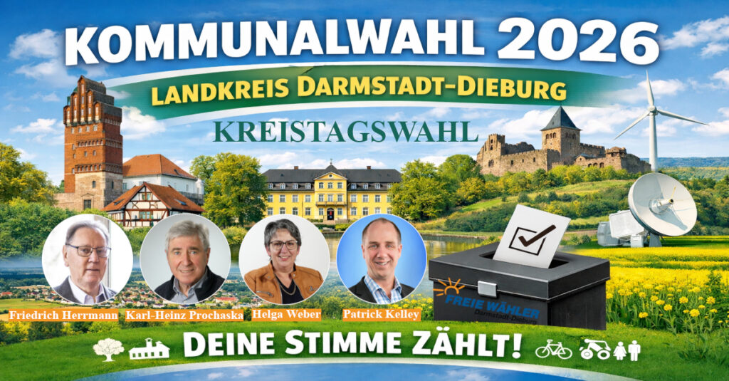 Kreistagswahl - Kommunalwahl 2026 - FREIE WÄHLER Darmstadt-Dieburg