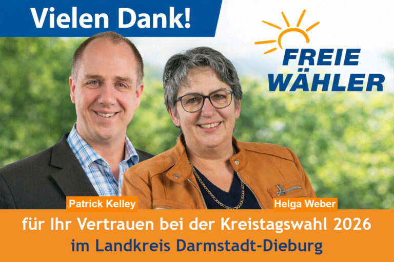 Wahl zum Kreistag 2026 Landkreis Darmstadt Dieburg - Helga Weber - Großumstadt - Patrick Kelley - Schaafheim